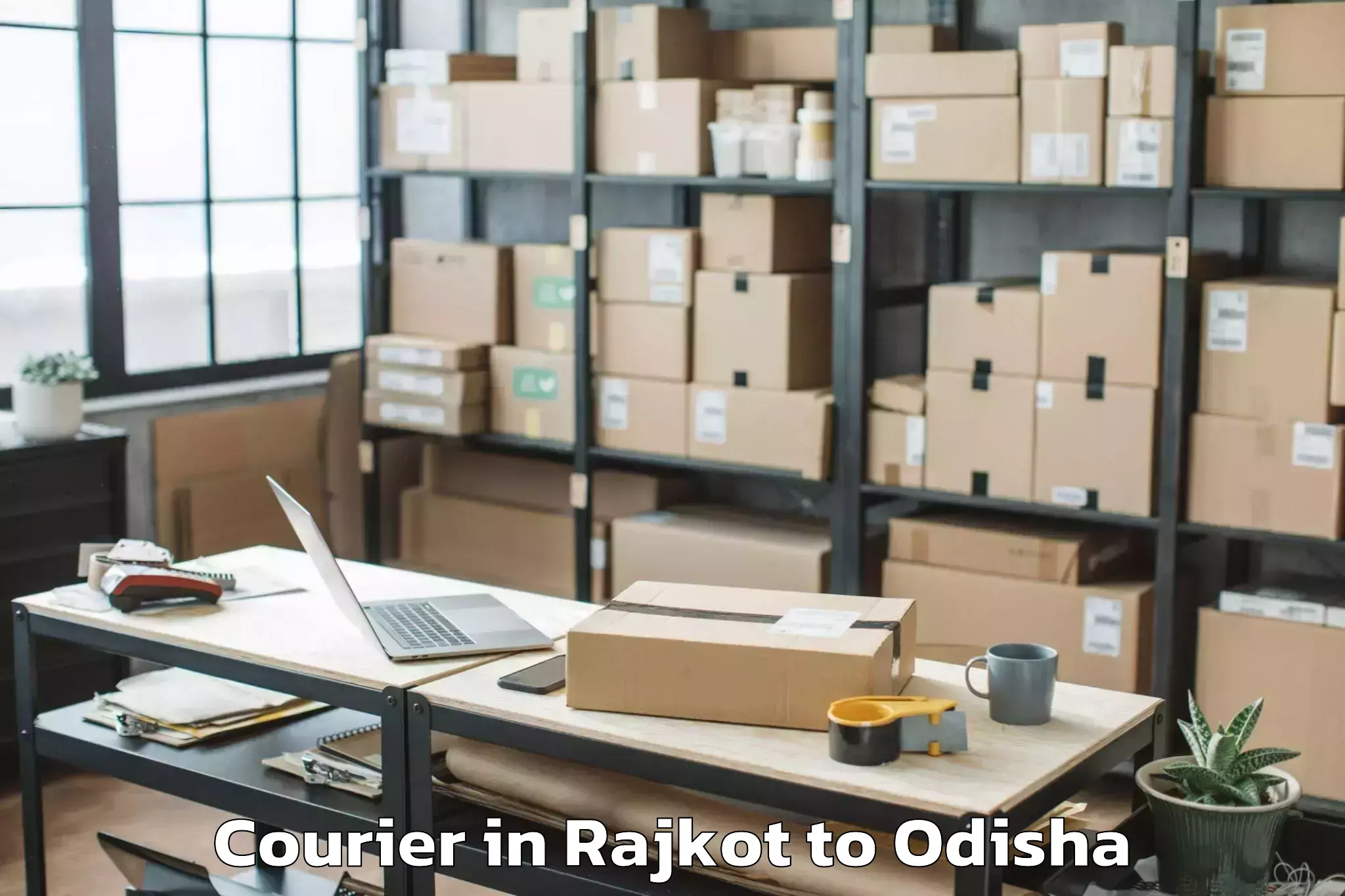 Book Rajkot to Baudh Courier Online